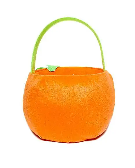 Spirit Halloween Plush Pumpkin Treat Bucket 4 Spirit Halloween Plush Pumpkin Treat Bucket - Image 2