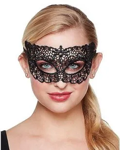 Spirit Halloween Lace Eye Half Mask
