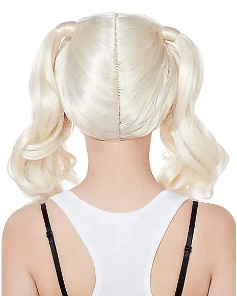 Spirit Halloween Blonde Pigtail Wig 4 Spirit Halloween Blonde Pigtail Wig - Image 2