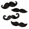 Spirit Halloween Black Adhesive Mustache 4 Pack -Easy Costumes Sales 01339738 a