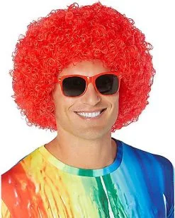 Spirit Halloween Red Curly Wig -Easy Costumes Sales 01340272 c