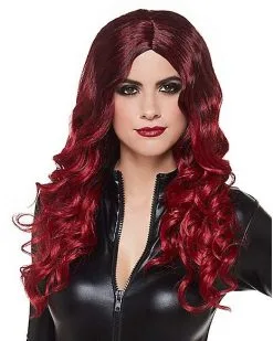 Spirit Halloween Burgundy Ombre Wig