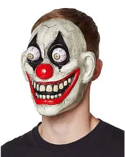 Spirit Halloween Googly Eye Clown Half Mask -Easy Costumes Sales 01359389 b