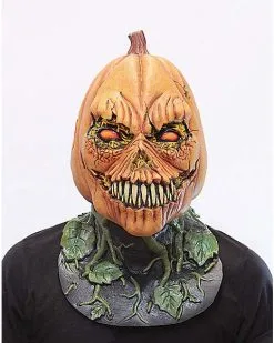 Spirit Halloween Possessed Pumpkin Full Mask