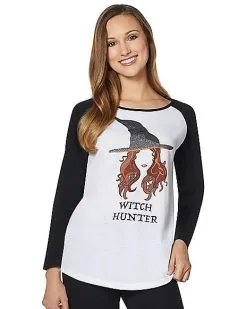 Spirit Halloween Dani Dennison Witch Hunter Long Sleeve T Shirt - Hocus Pocus