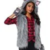 Spirit Halloween Adult Faux Fur Wolf Vest -Easy Costumes Sales 01401173 a