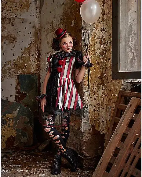 Spirit Halloween Kids Twisted Circus Clown Costume 3 Spirit Halloween Kids Twisted Circus Clown Costume