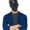 Spirit Halloween Black And Blue EL Wire Half Mask 2 Spirit Halloween Black And Blue EL Wire Half Mask -Easy Costumes Sales 01429216 a