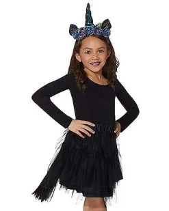 Spirit Halloween Kids Faux Fur Light-Up Unicorn Costume Kit -Easy Costumes Sales 01446905 c