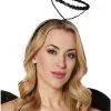 Spirit Halloween Black Sequin Fallen Angel Halo -Easy Costumes Sales 01447770 a