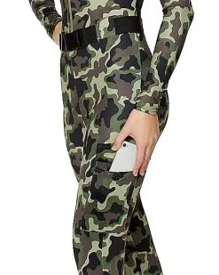 Spirit Halloween Adult Camo Catsuit Costume -Easy Costumes Sales 01464775 d