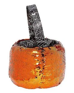 Spirit Halloween Reversible Sequin Plush Treat Bucket -Easy Costumes Sales 01466754 d
