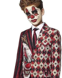Spirit Halloween Kids Creepy Clown Suit 7 Spirit Halloween Kids Creepy Clown Suit -Easy Costumes Sales 01477231 c