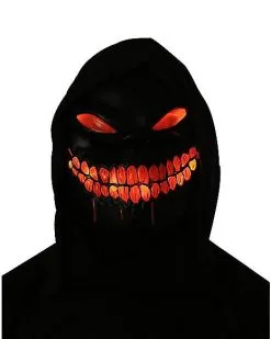Spirit Halloween Light-Up Hooded Nightstalker Full Mask -Easy Costumes Sales 01488410 e