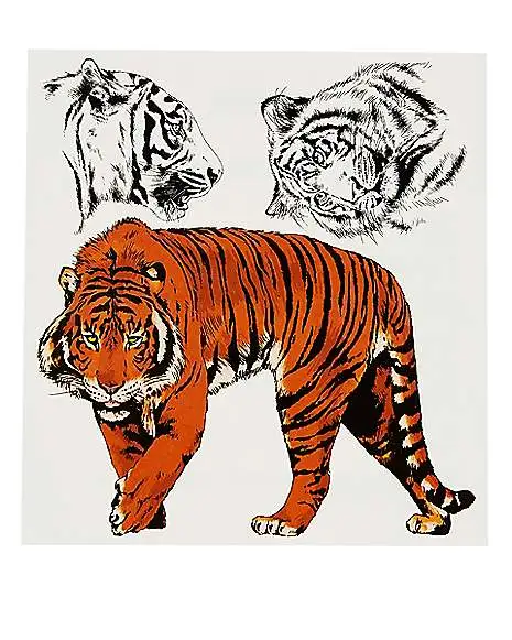 Spirit Halloween Big Cat Temporary Tattoos 4 Spirit Halloween Big Cat Temporary Tattoos - Image 2