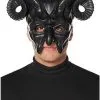 Spirit Halloween Black Horror Devil Half Mask 2 Spirit Halloween Black Horror Devil Half Mask -Easy Costumes Sales 01541770 a