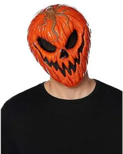 Spirit Halloween Evil Jack-O-Lantern Half Mask