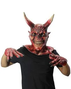 Spirit Halloween Devil Mask With Hands