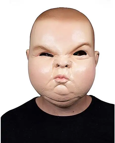 Spirit Halloween Grump Baby Full Mask 3 Spirit Halloween Grump Baby Full Mask