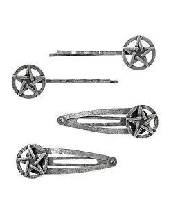 Spirit Halloween Pentagram Hair Clips