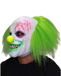 Spirit Halloween Neon Green Hair Clown Full Mask 7 Spirit Halloween Neon Green Hair Clown Full Mask -Easy Costumes Sales 01551944 b