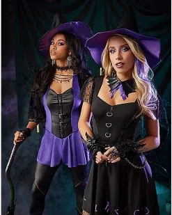 Spirit Halloween Adult Black Magic Witch Costume 7 Spirit Halloween Adult Black Magic Witch Costume -Easy Costumes Sales 01560739 c
