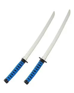 Spirit Halloween Kids Blue Ninja Swords With Harness -Easy Costumes Sales 01567940 c