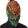 Spirit Halloween UV Light Reactive Pumpkin Half Mask -Easy Costumes Sales 01577691 a