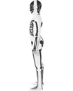 Spirit Halloween Black And White Skeleton Skin Suit Costume -Easy Costumes Sales 01580539 b