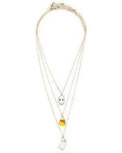 Spirit Halloween Ghost And Candy Chain Necklaces - 3 Pack