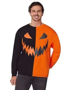 Spirit Halloween Adult Jack-O'-Lantern Sweatshirt