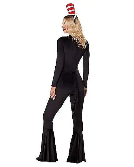 Spirit Halloween Adult Cat In The Hat Bell Bottom Costume - Dr. Seuss 4 Spirit Halloween Adult Cat In The Hat Bell Bottom Costume - Dr. Seuss - Image 2