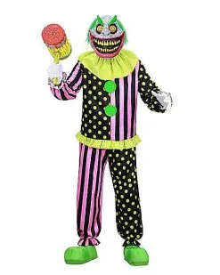 Spirit Halloween Adult Light-Up Wacky Mole Clown Costume
