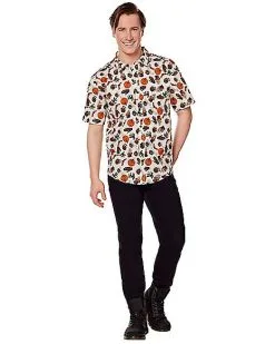 Spirit Halloween Adult Vintage Button Up Shirt