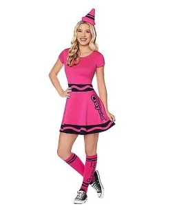 Spirit Halloween Adult Razzmatazz Crayon Dress Costume - Crayola