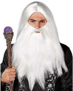 Spirit Halloween Merlin Wizard Beard And Wig