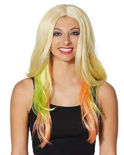 Spirit Halloween Adult Rainbow Ombre Wig
