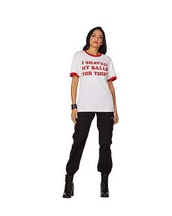 Spirit Halloween I Shaved My Balls For This Harley Quinn T Shirt - Birds Of Prey